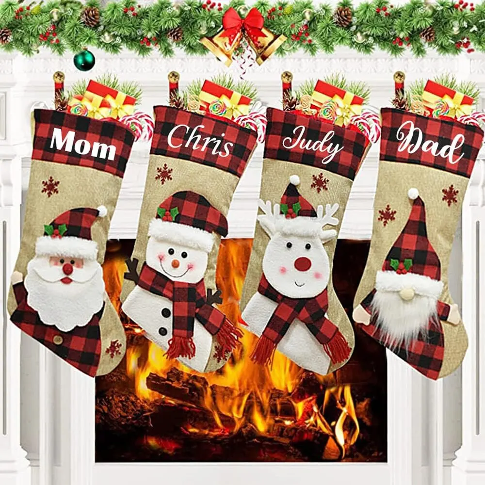 Christmas Stocking Hanging - Stoking liburan Natal tas gantung Natal
