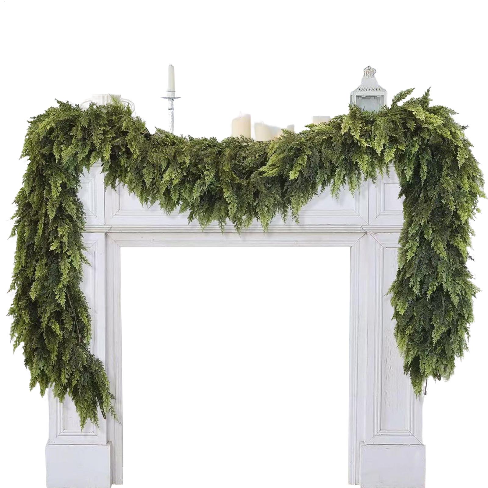 Christmas Wreath Fake - Karangan Bunga Natal Dekorasi Pinus Hijau