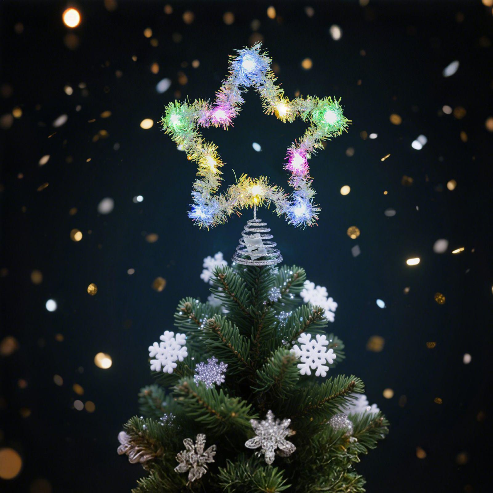 Star Tree Topper - Hiasan Puncak Pohon Natal Bentuk Bintang