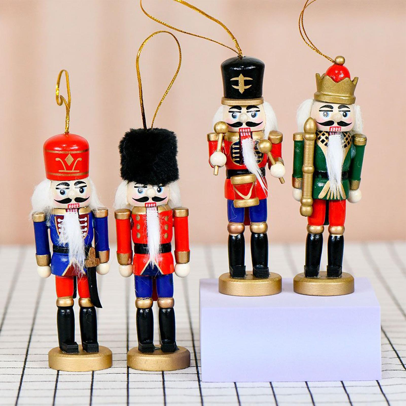 Nutcracker Figurine - Ornamen Natal Pemecah Kacang Kayu, 4