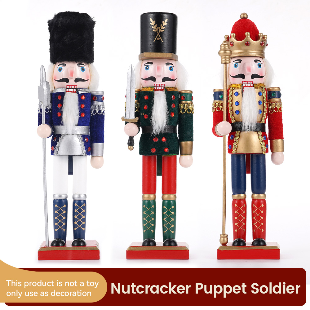 Nutcracker Figurine - Pemecah kacang Natal 30cm, ornamen pemecah