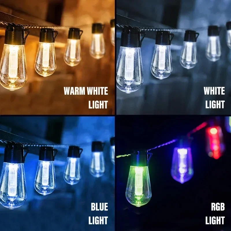 Led Fairy String Lights - Lampu tali surya LED IP65 lampu