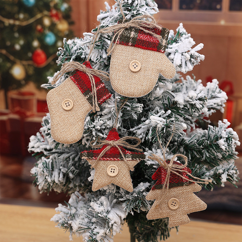Christmas Stocking Hanging - 4 Buah Hiasan Gantung Pohon Natal