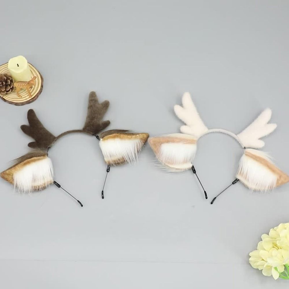 Reindeer Antlers Headband - Headband Tanduk Rusa Natal, Hiasan Kepala