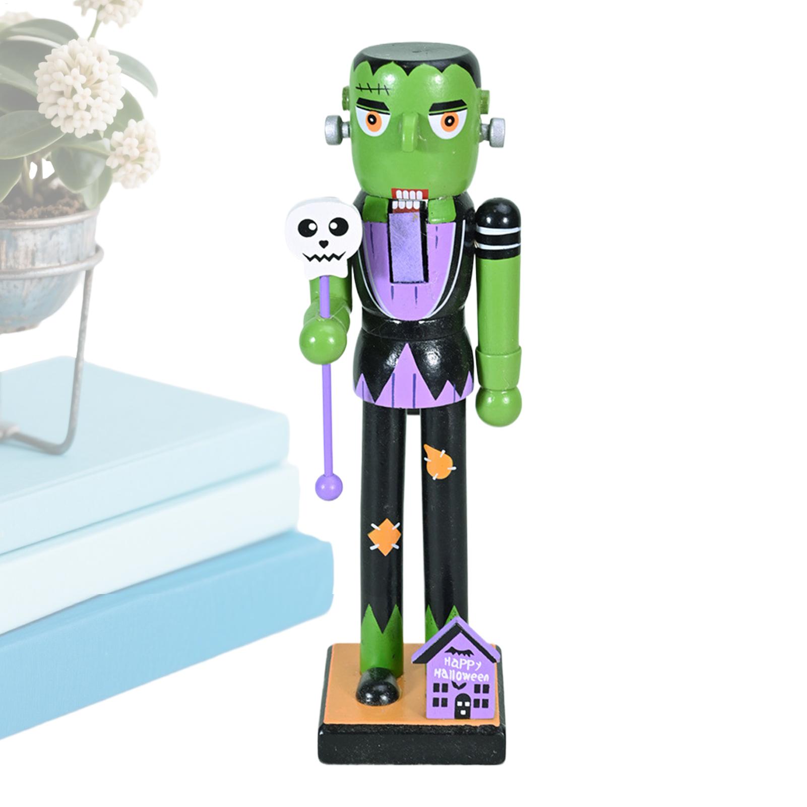 Nutcracker Figurine - Halloween Kayu Nutcracker Liburan Dekorasi Kerangka