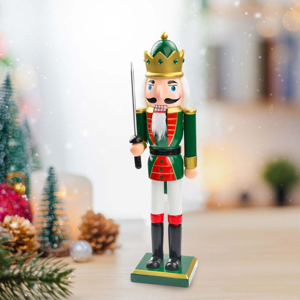 Nutcracker Figurine - Patung Nutcracker Natal Kayu 25cm Dekoratif