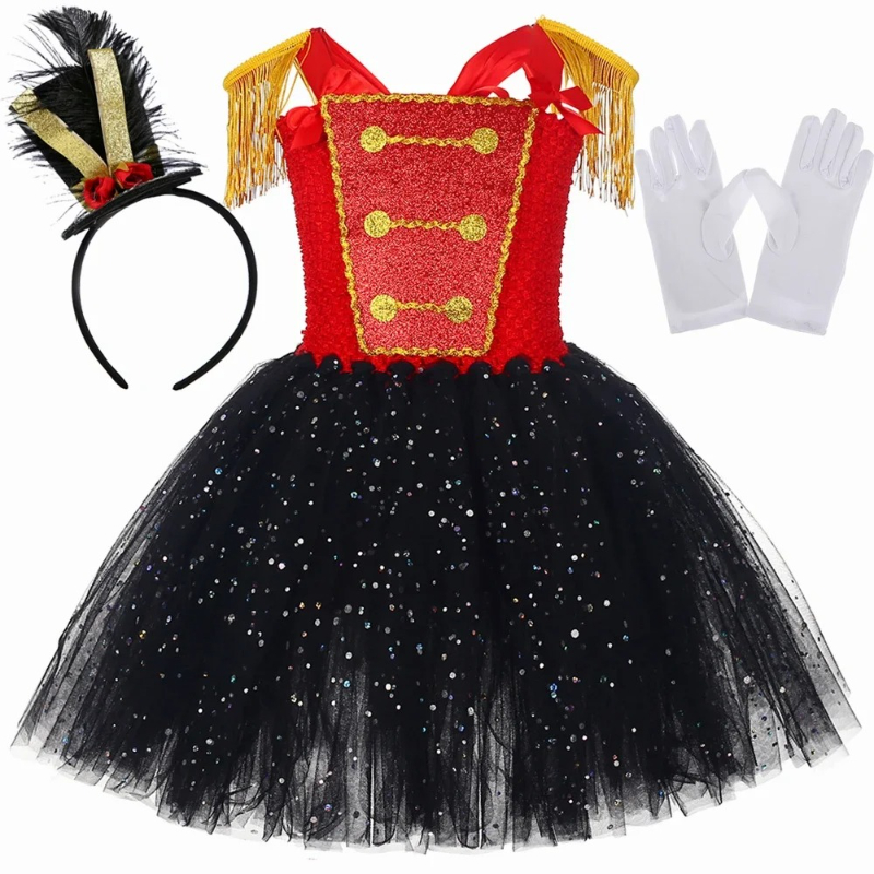 Nutcracker Figurine - Kostum Anak Perempuan Prajurit Nutcracker Gaun