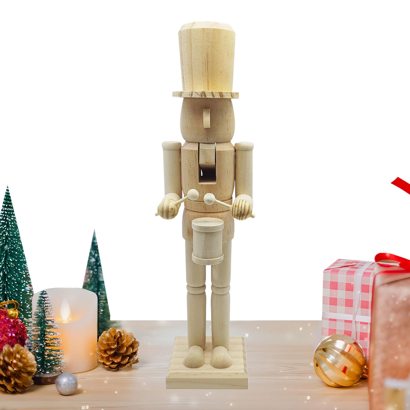 Nutcracker Figurine - Dekorasi Nutcracker 38cm Patung Kayu Natal