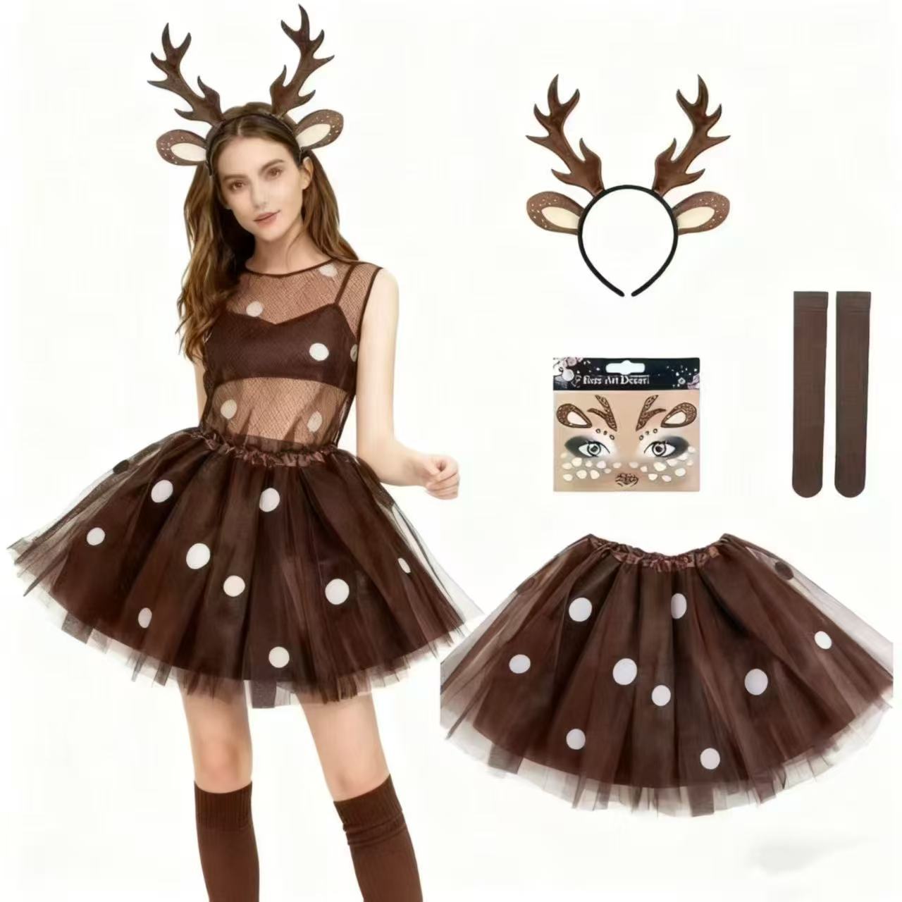 Reindeer Antlers Headband - Set Kostum Rusa Kutub: Ikat Kepala