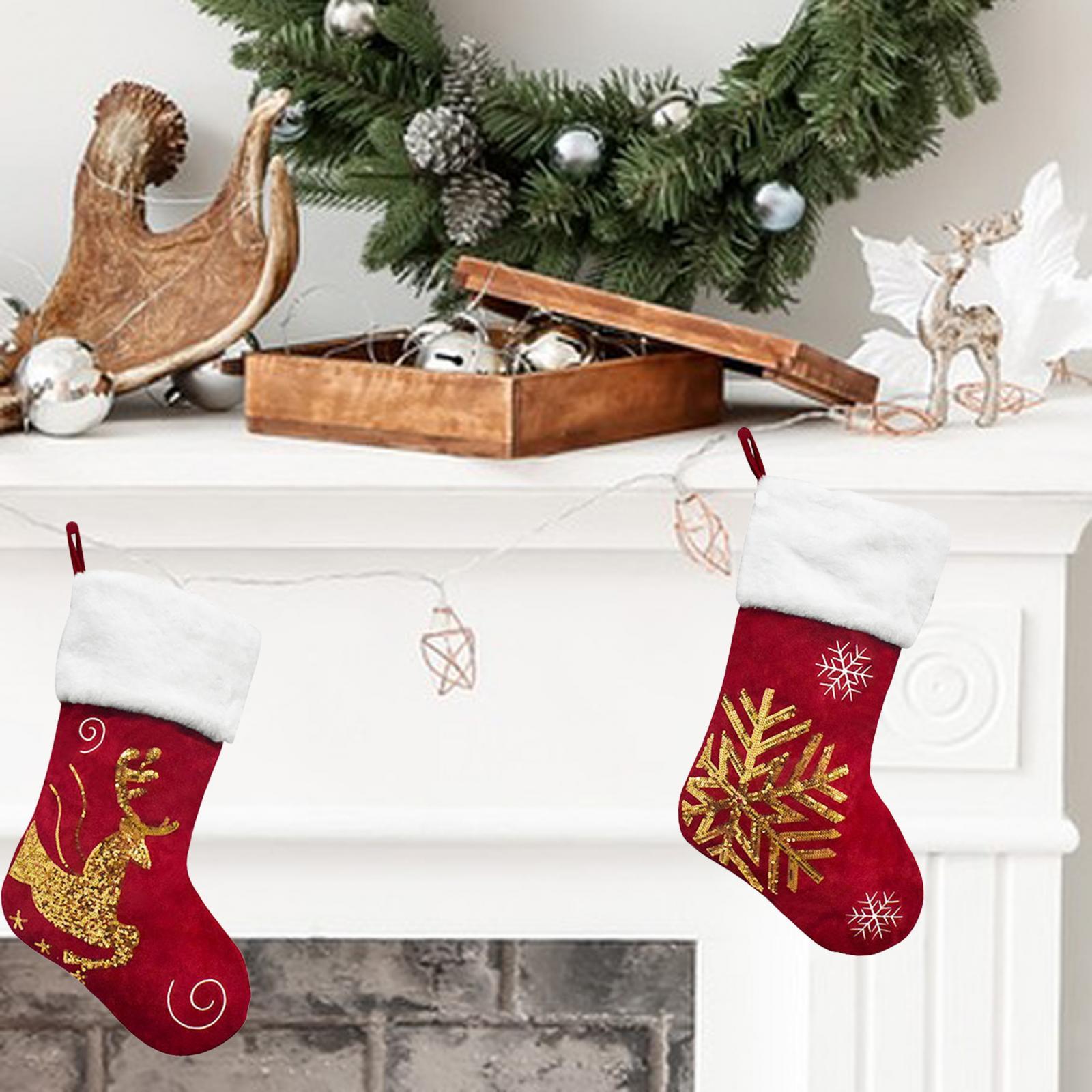 Christmas Stocking Hanging - Stoking Natal Hiasan Gantung Pohon Natal