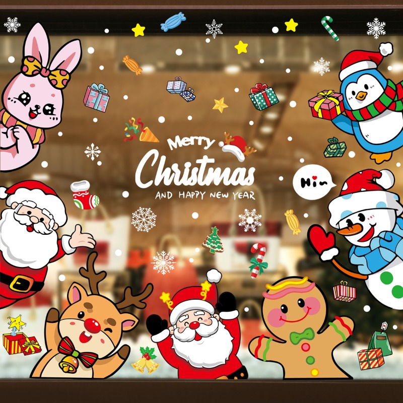 Snowflake Window Decal - Stiker Jendela Kaca Dekoratif Natal 2025