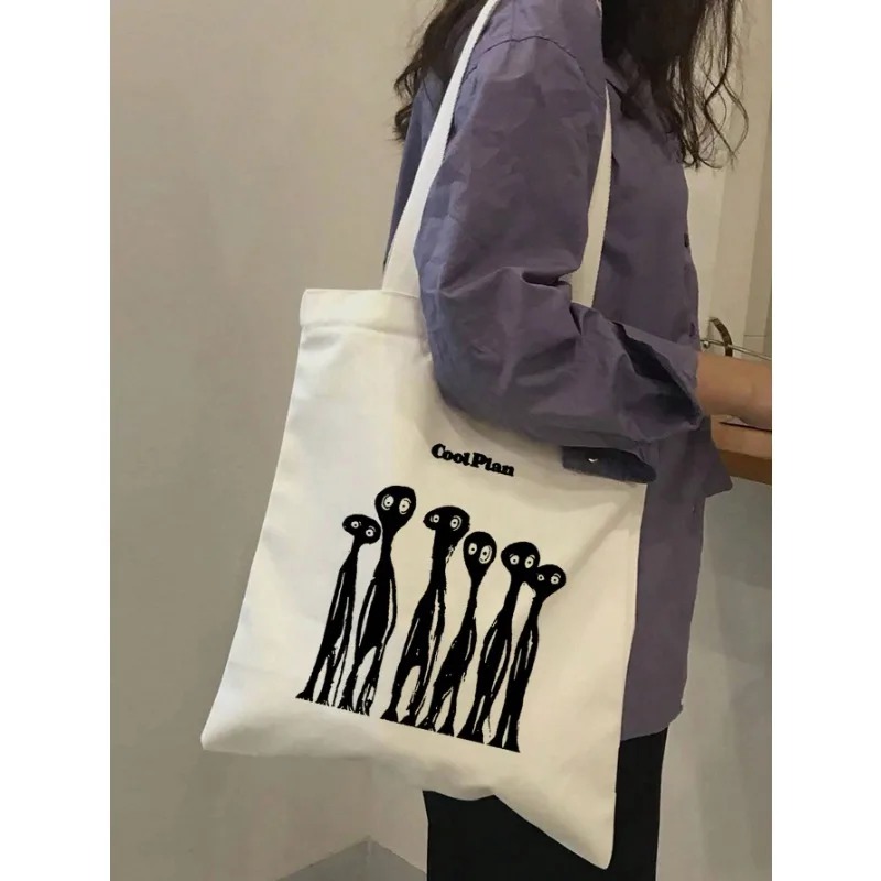 ROMWE Tas Bahu Kanvas Pola Pit - Ribbon Bow Gift ulasan dan harga