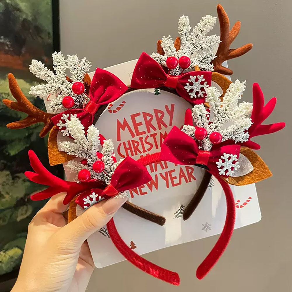 Aksesoris Rambut Lucu Ramah Li - Reindeer Antlers Headband ulasan dan harga