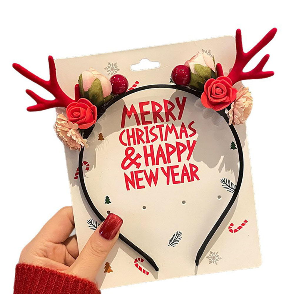 Aksesoris Rambut Lucu Ramah Li - Reindeer Antlers Headband ulasan dan harga