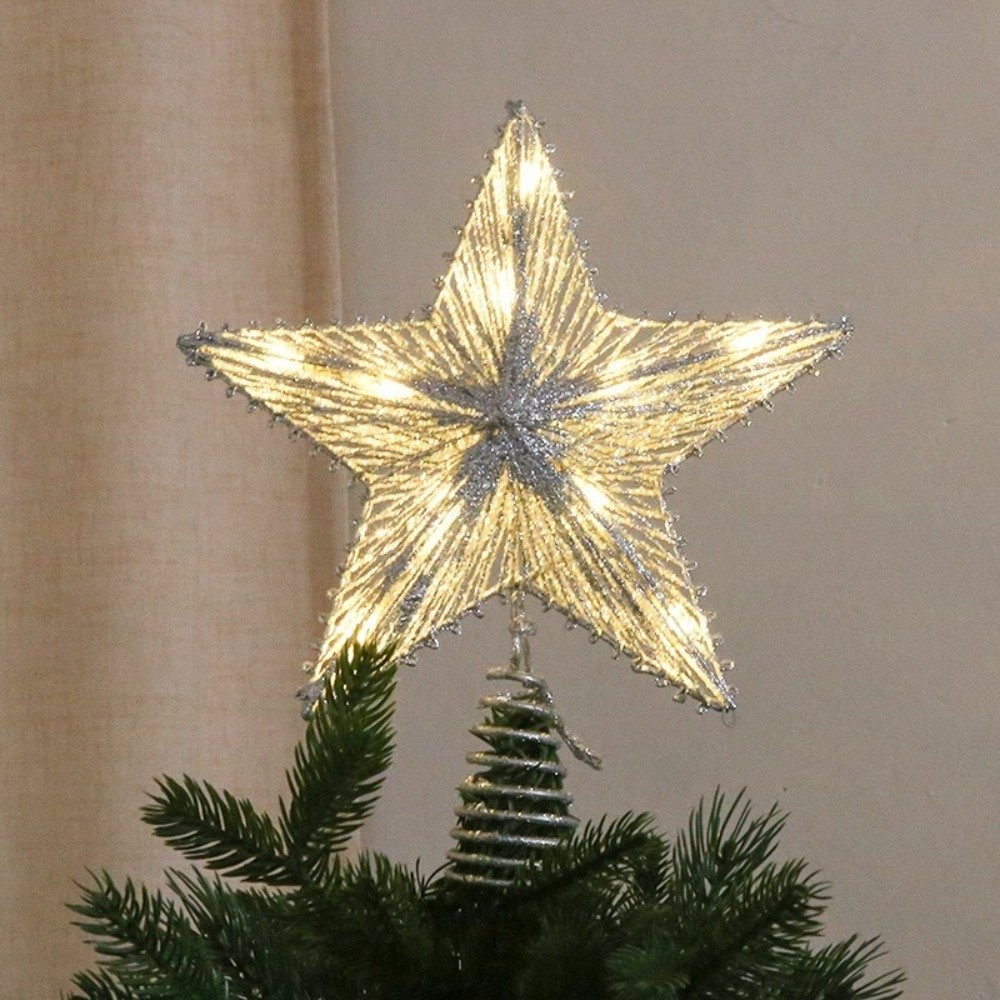 Hiasan Puncak Pohon Natal Bint - Star Tree Topper ulasan dan harga