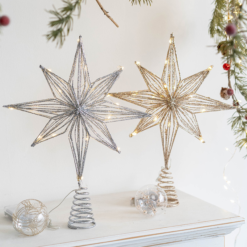 Hiasan Puncak Pohon Natal LED  - Star Tree Topper ulasan dan harga