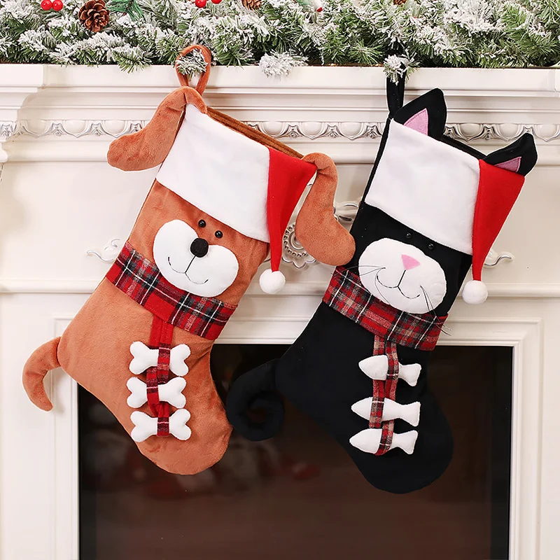 Stoking Natal 3D Bentuk Hewan  - Christmas Stocking Hanging ulasan dan harga