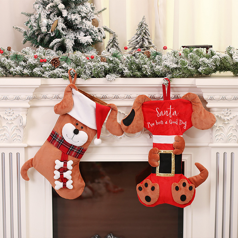 Stoking Natal 3D Bentuk Hewan  - Christmas Stocking Hanging ulasan dan harga