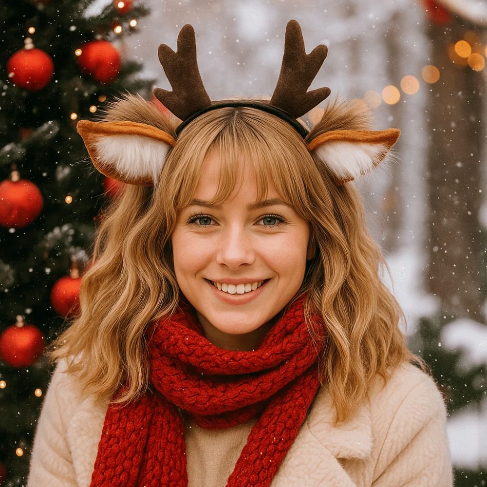 Ikat Kepala Tanduk Rusa Unisek - Reindeer Antlers Headband ulasan dan harga