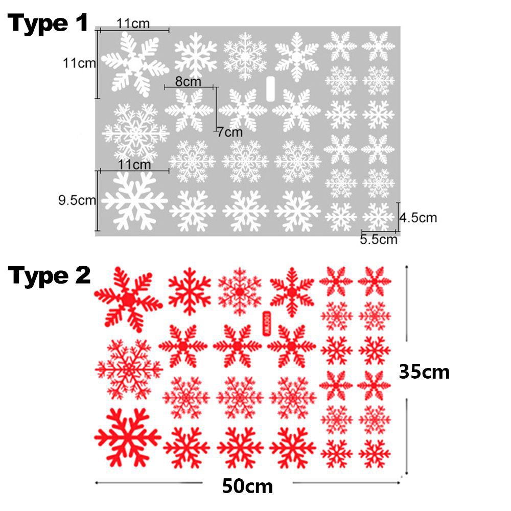 27/38 buah hadiah perlengkapan - Snowflake Window Decal ulasan dan harga