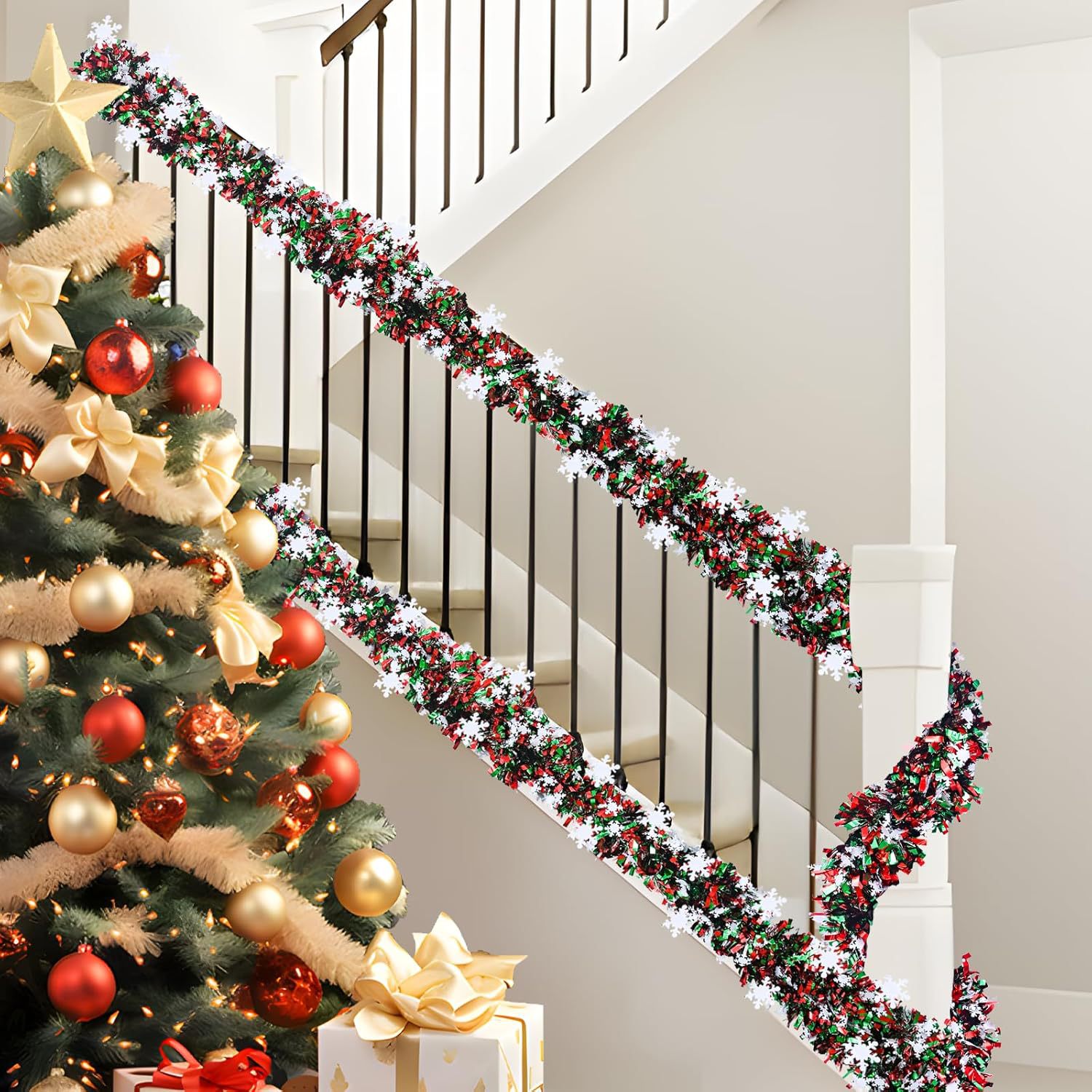 Hiasan Natal 2M, Rumbai Salju  - Tinsel Garland Decoration ulasan dan harga