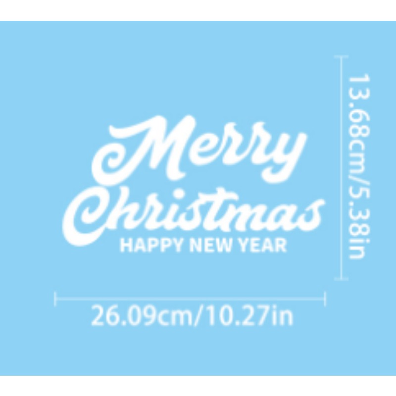 Stiker Jendela Natal Rusa Kepi - Snowflake Window Decal ulasan dan harga