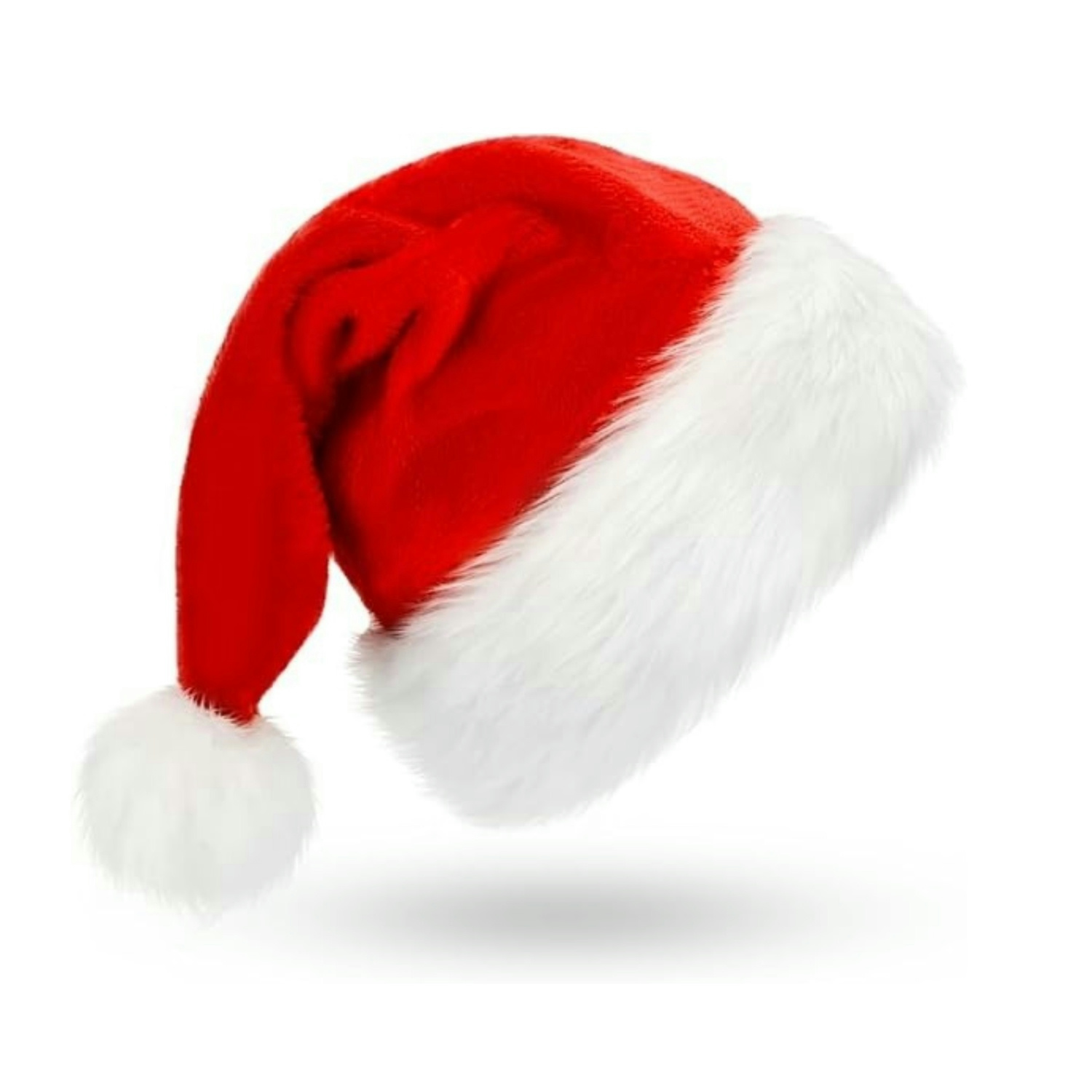 Set topi Santa berbulu, dengan - Santa Hat Plush ulasan dan harga