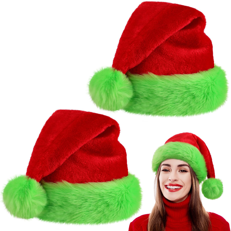 1 Buah, Topi Santa Klaus Topi  - Santa Hat Plush ulasan dan harga