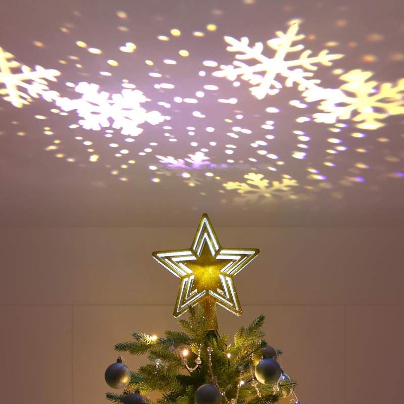 Proyektor LED Hiasan Puncak Po - Star Tree Topper ulasan dan harga