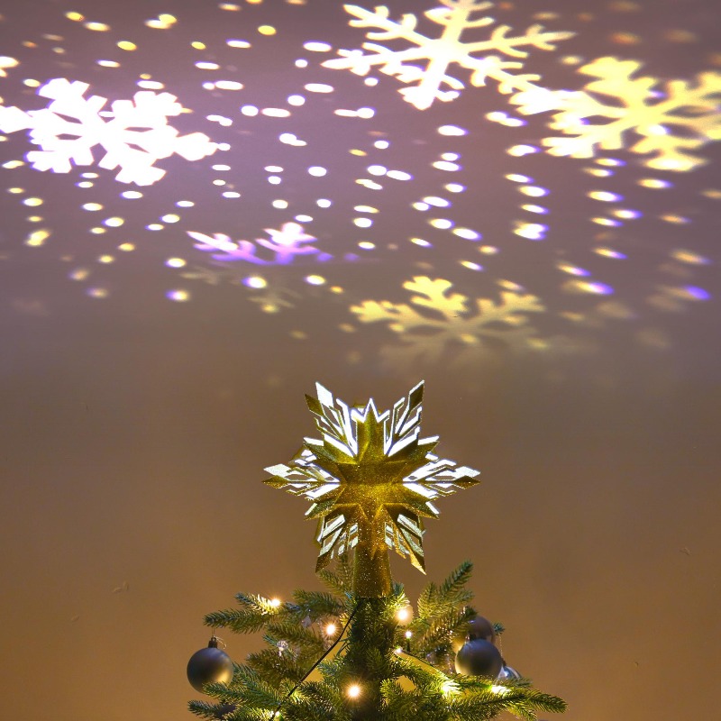Proyektor LED Hiasan Puncak Po - Star Tree Topper ulasan dan harga