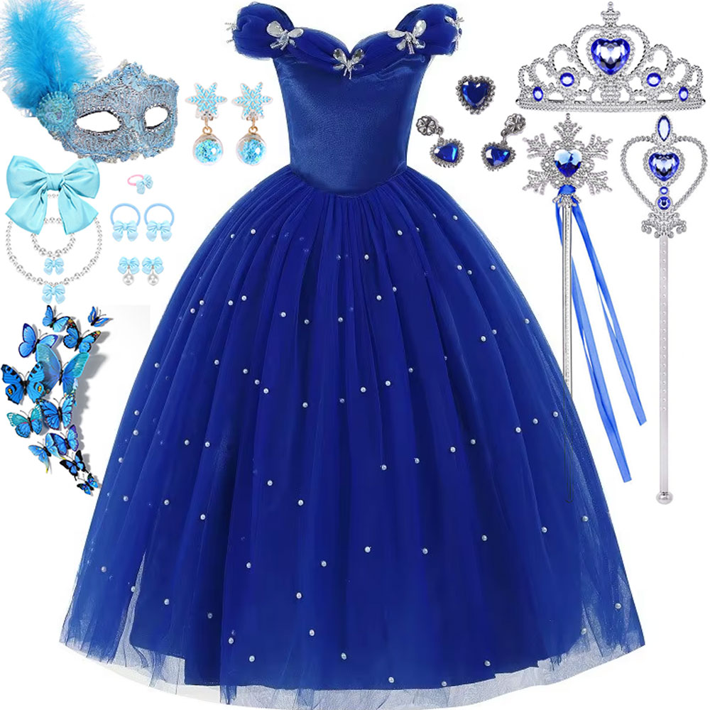 Gaun Mewah Anak Perempuan Biru - Ornament Ball Set ulasan dan harga