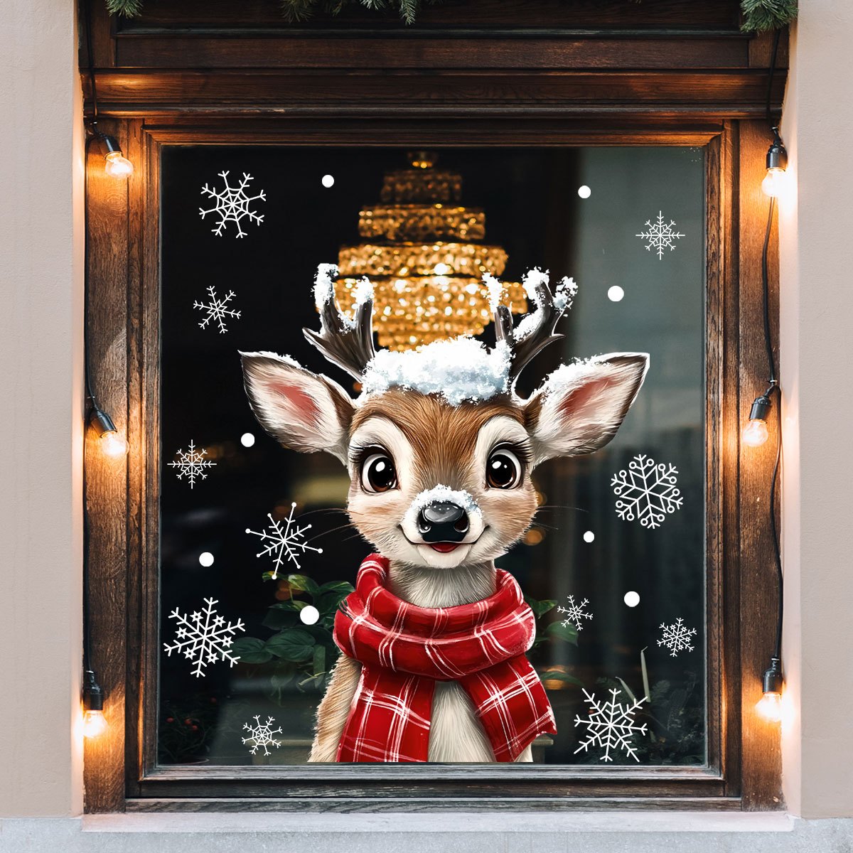 1 Buah Stiker Kaca Jendela Nat - Snowflake Window Decal ulasan dan harga