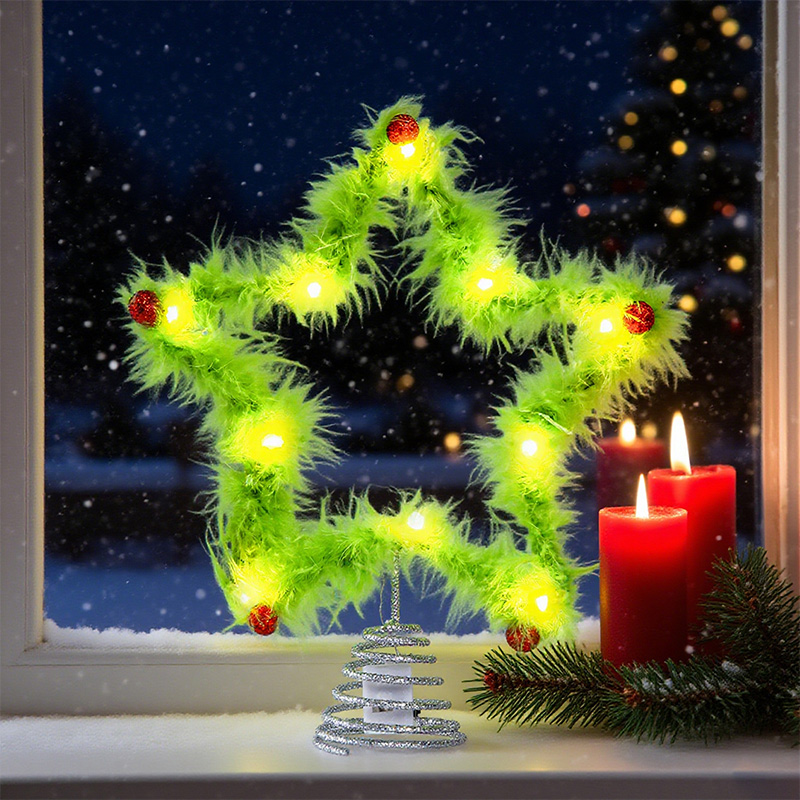 Hiasan Pohon Natal Bintang Lim - Star Tree Topper ulasan dan harga