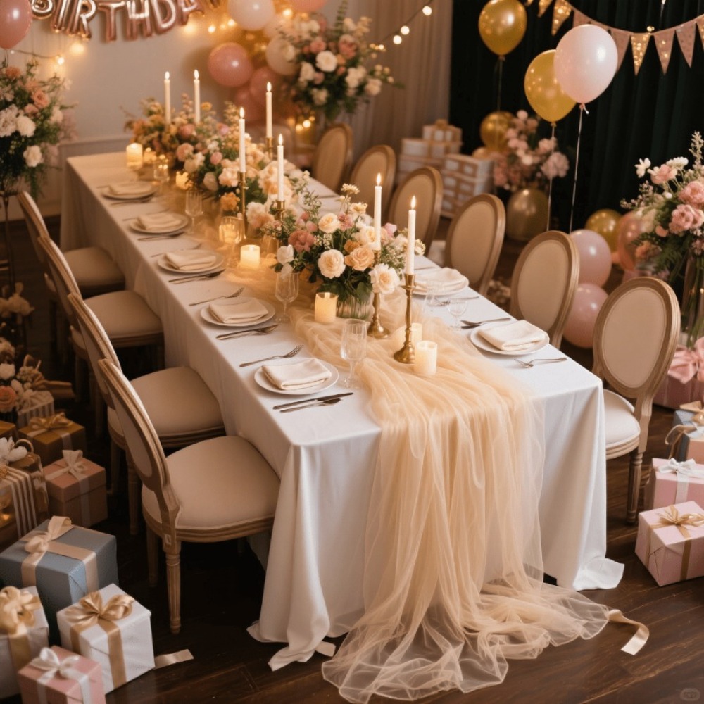 Taplak Meja Transparan untuk P - Christmas Table Runner ulasan dan harga