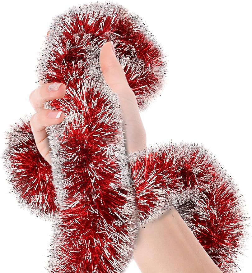 Dekorasi Natal, 2M, pita logam - Tinsel Garland Decoration ulasan dan harga