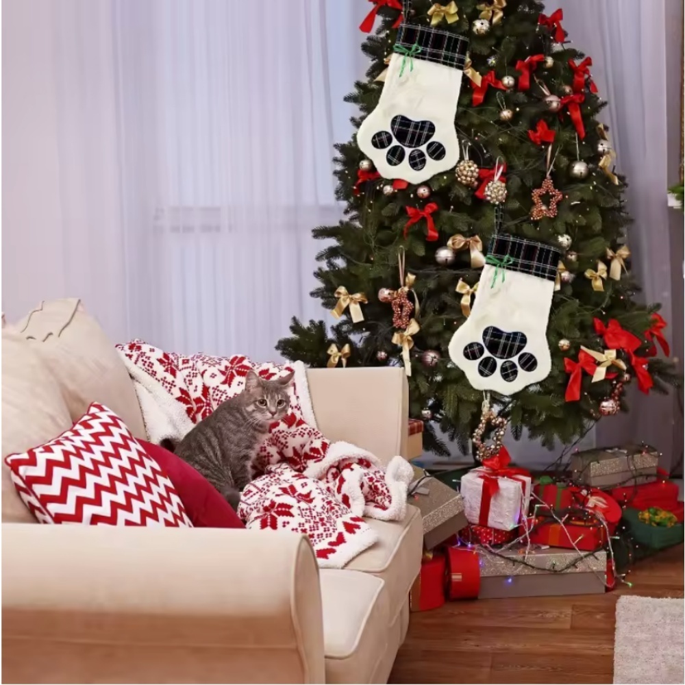 Kaus Kaki Natal Dekorasi Tahun - Christmas Stocking Hanging ulasan dan harga