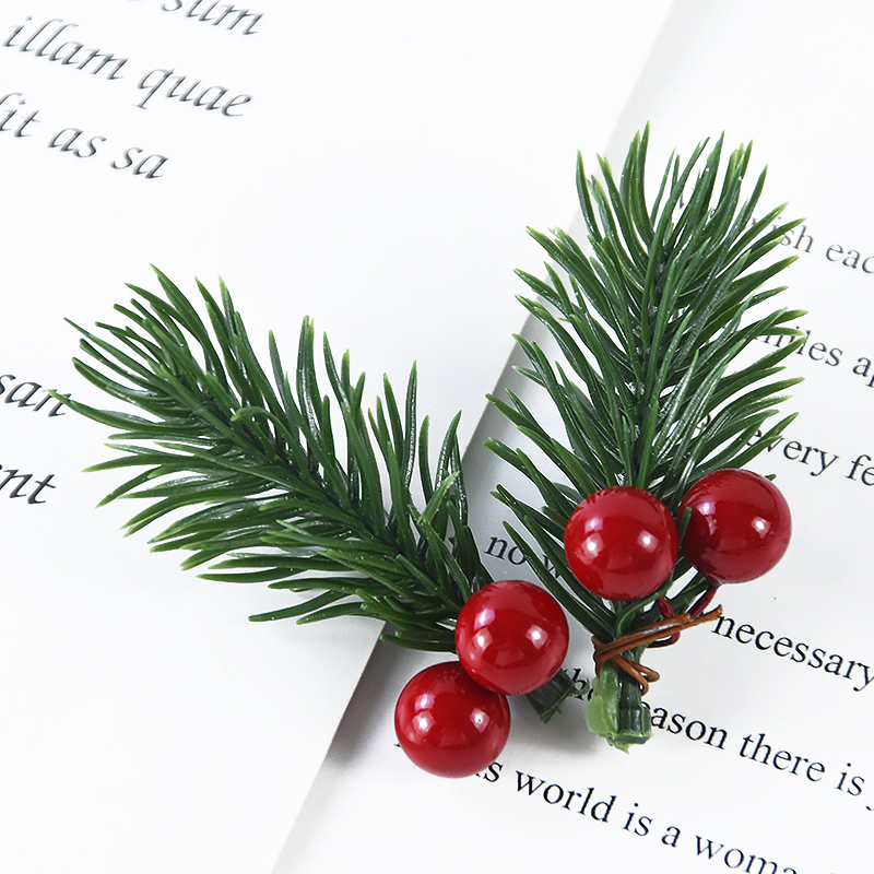 10 Buah Cabang Holly Kerucut P - Christmas Wreath Fake ulasan dan harga
