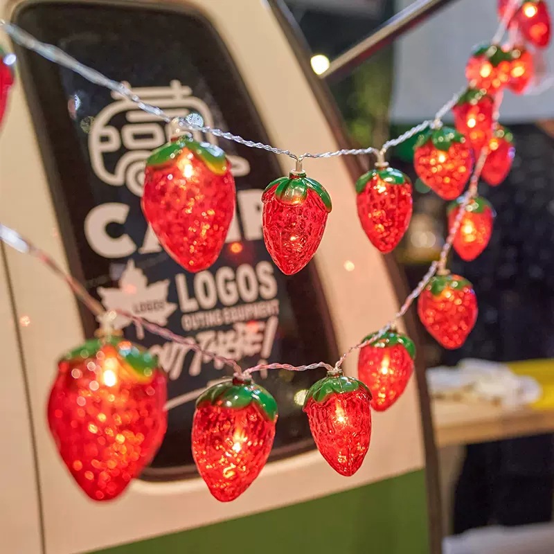 Lampu tali stroberi 10LED 6,5f - Led Fairy String Lights ulasan dan harga