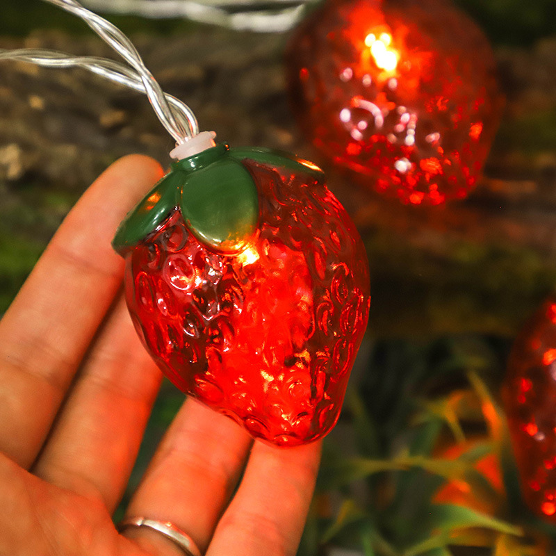 Lampu tali stroberi 10LED 6,5f - Led Fairy String Lights ulasan dan harga