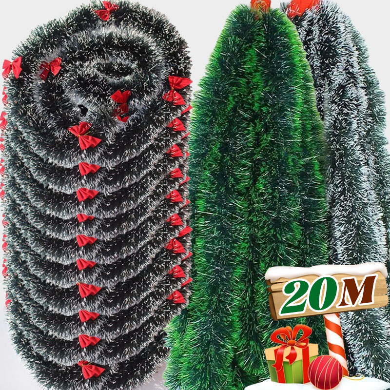Pita Natal, Hiasan Glitter, Ga - Tinsel Garland Decoration ulasan dan harga