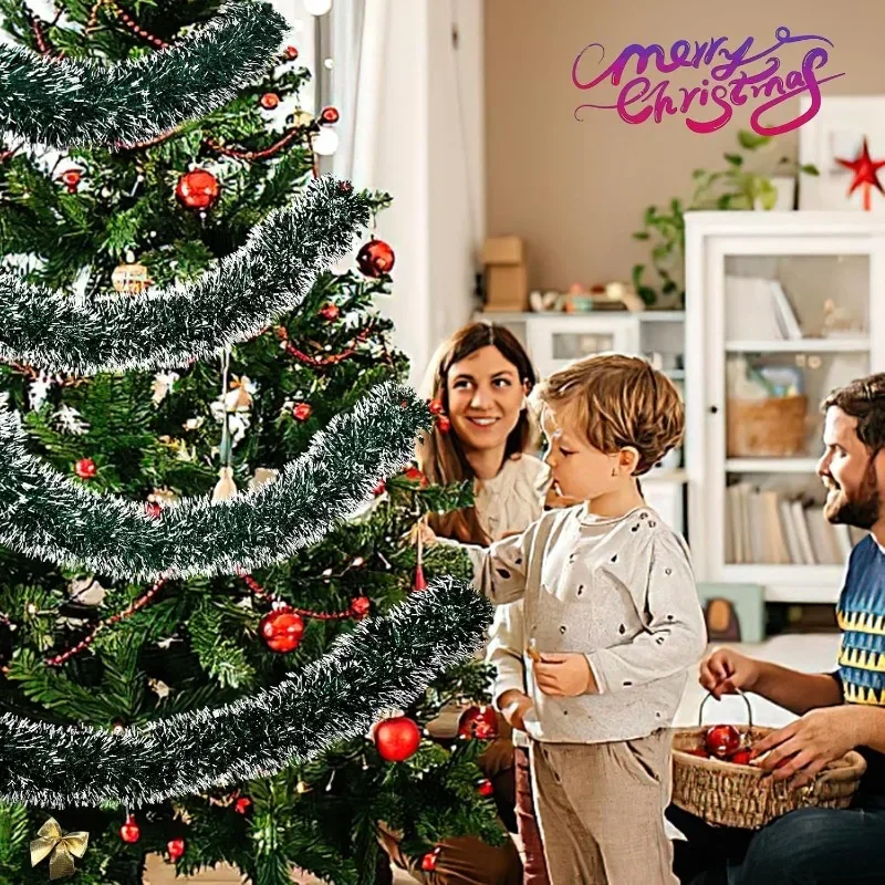 Pita Natal, Hiasan Glitter, Ga - Tinsel Garland Decoration ulasan dan harga