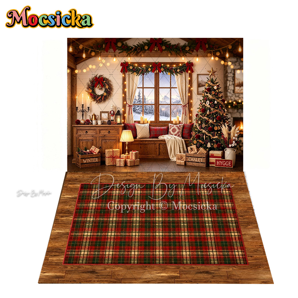 Mocsicka Retro Cabin Christmas - Christmas Throw Blanket ulasan dan harga