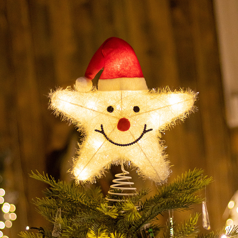 Dekorasi pohon Natal, LED, hia - Star Tree Topper ulasan dan harga