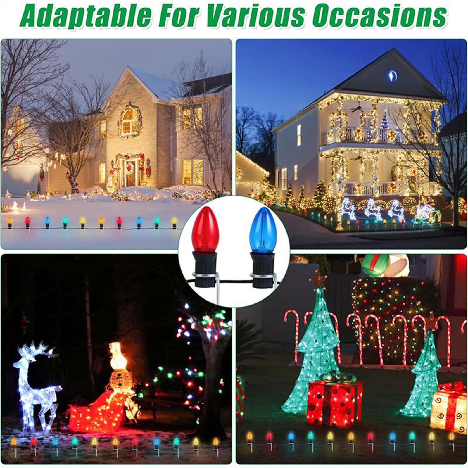 Lampu Natal Tiang untuk Dekora - Christmas Lights Outdoor ulasan dan harga