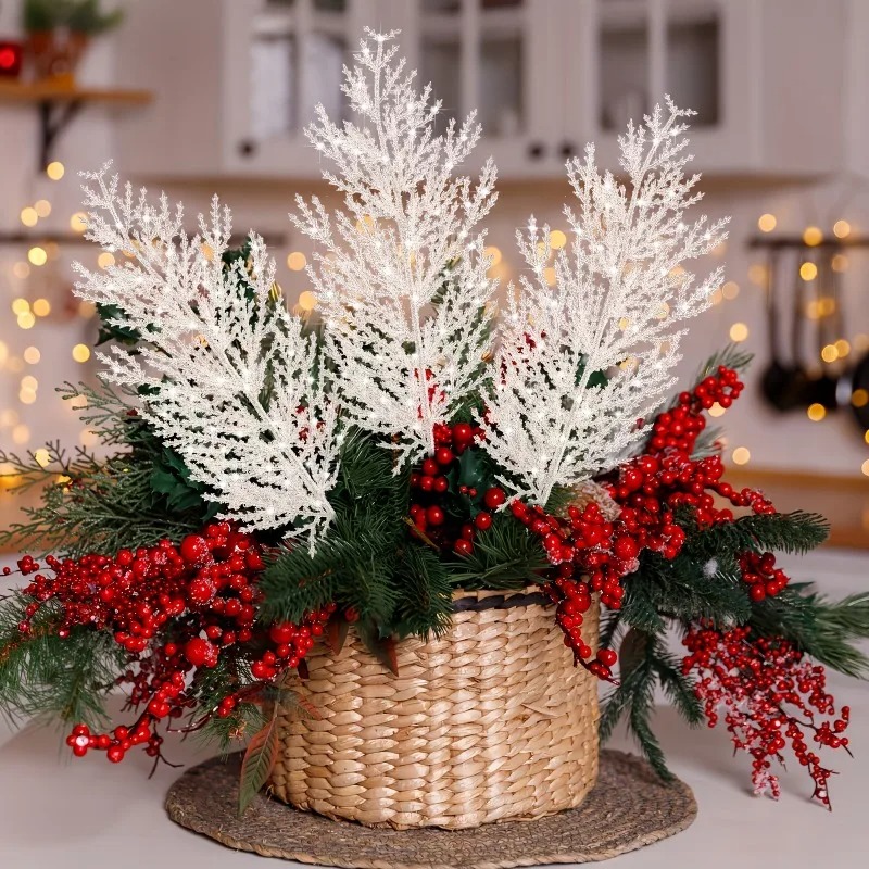24 Buah Cabang Pinus Buatan Na - Christmas Wreath Fake ulasan dan harga