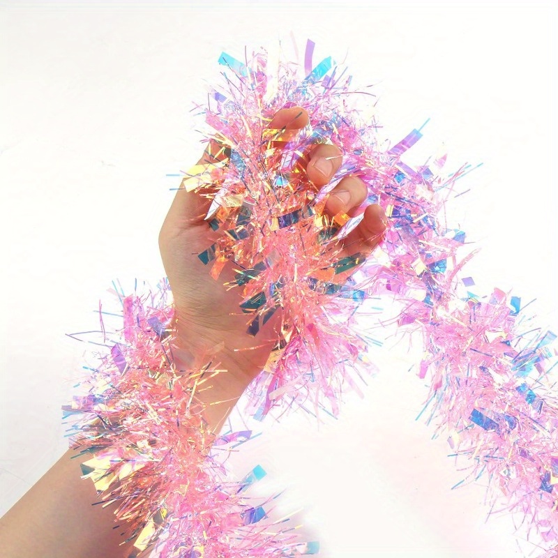 Garland Natal Pink 13Ft, Dekor - Tinsel Garland Decoration ulasan dan harga
