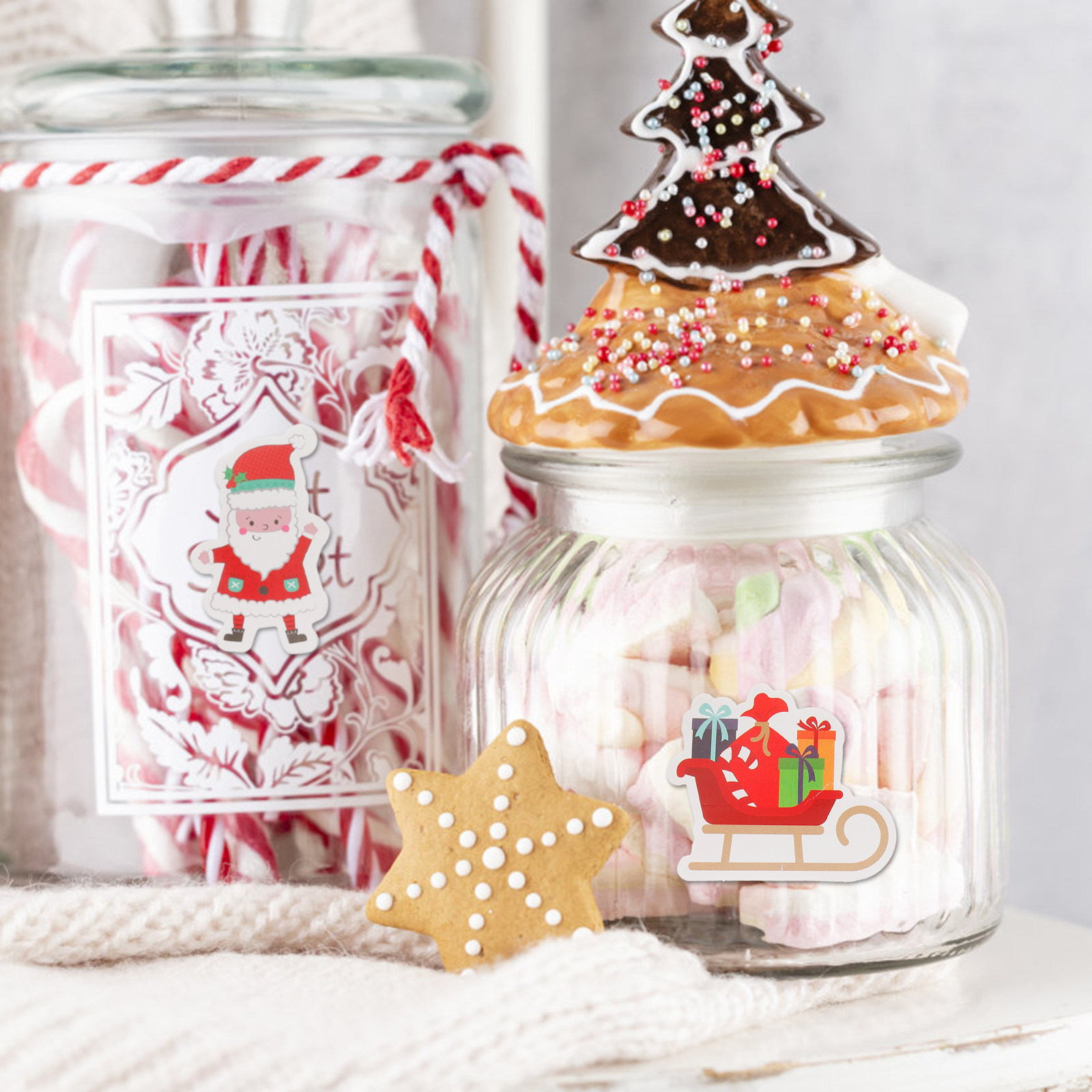 40Pcs Stiker Natal Perekat Sen - Snowflake Window Decal ulasan dan harga