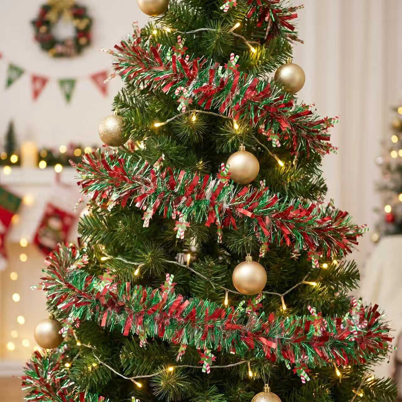 2M Garland Tinsel Natal Irides - Tinsel Garland Decoration ulasan dan harga
