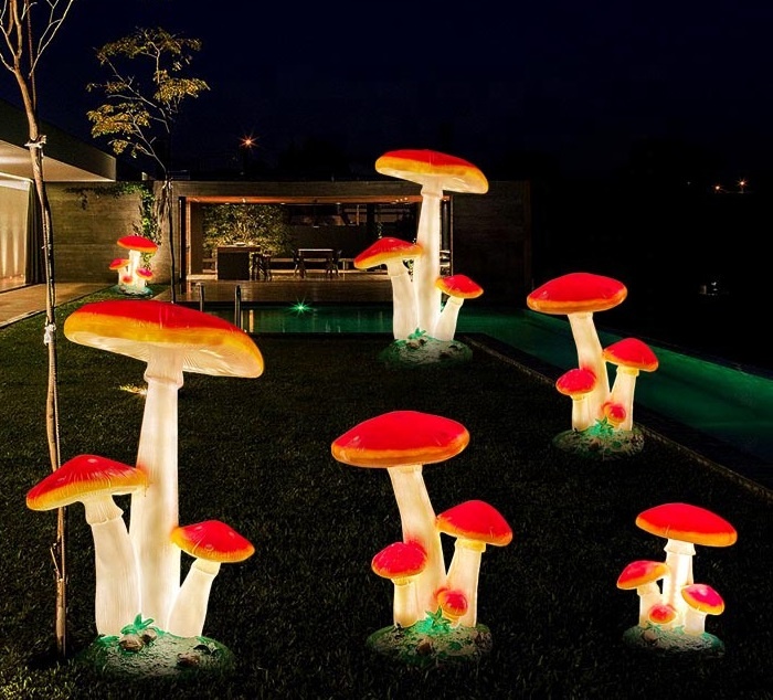 Patung Lampu Jamur Simulasi Uk - Christmas Lights Outdoor ulasan dan harga