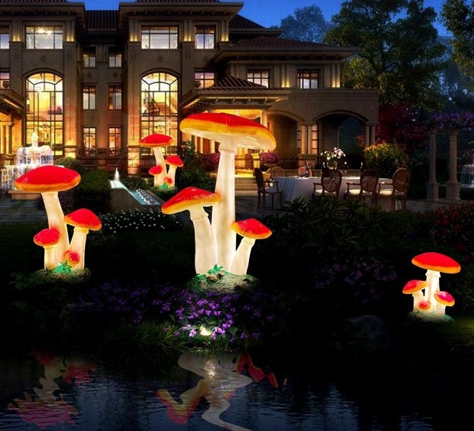 Patung Lampu Jamur Simulasi Uk - Christmas Lights Outdoor ulasan dan harga